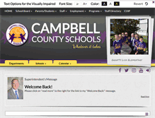 Tablet Screenshot of campbellcountyschools.org